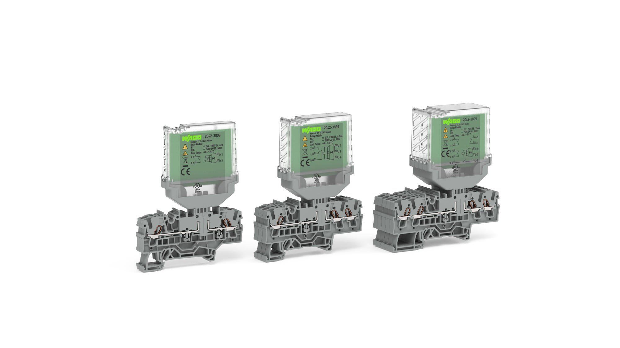 Control Relay on a Rail-Mount Terminal Block