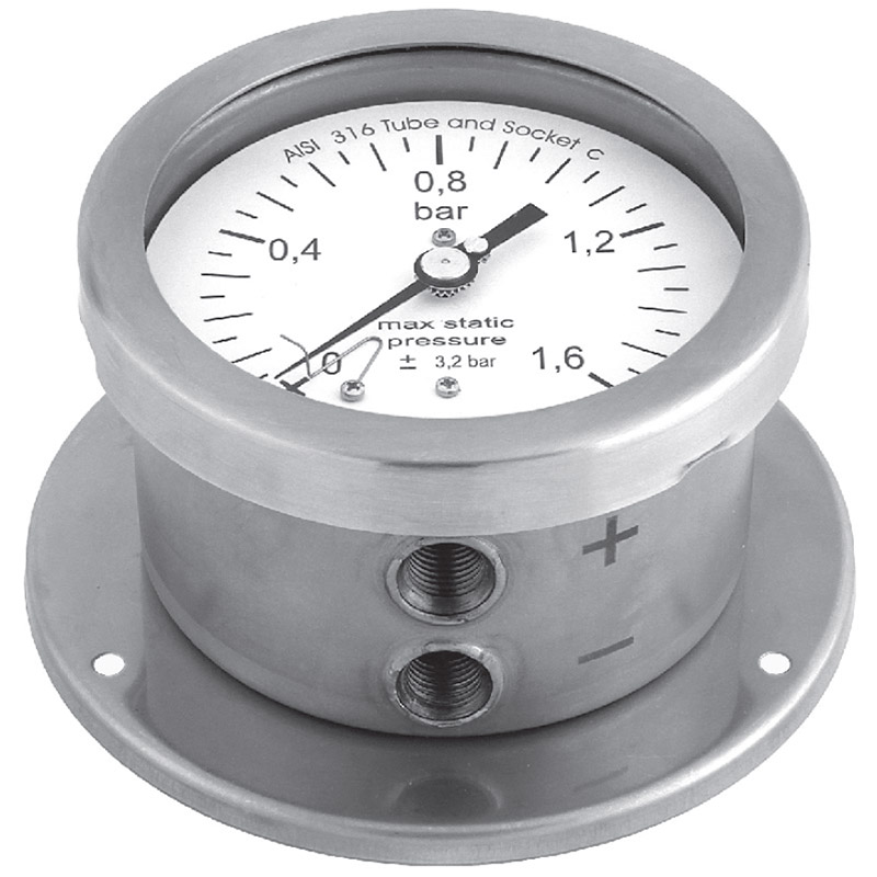 BOURDON TUBE DIFFERENTIAL PRESSURE GAUGES