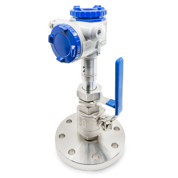 Retractable liquid level transmitter